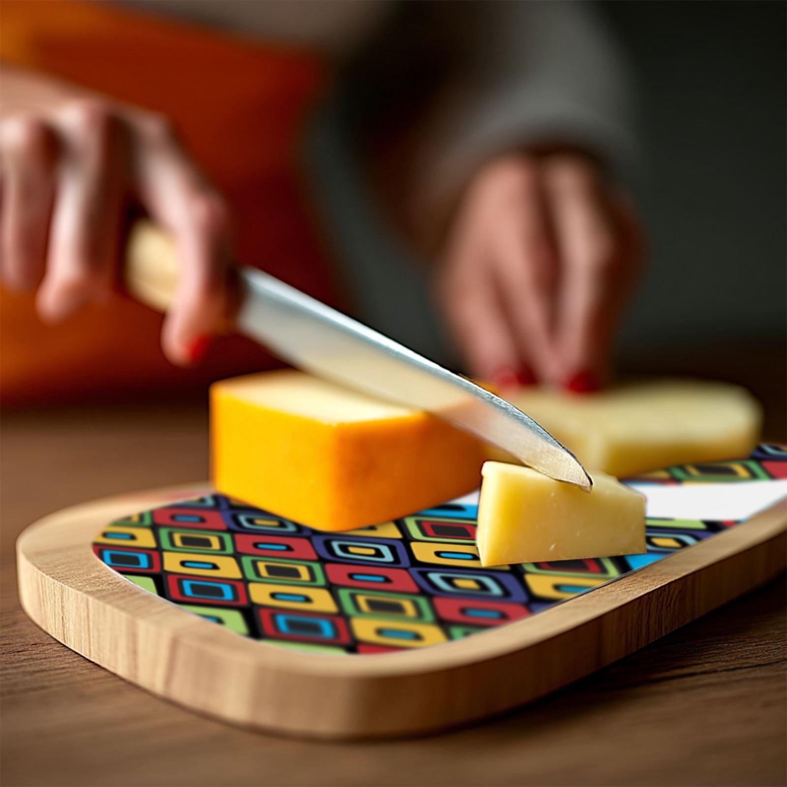 Miss Smarty Pants Serving Board Set With Knife | One Size | Mixed