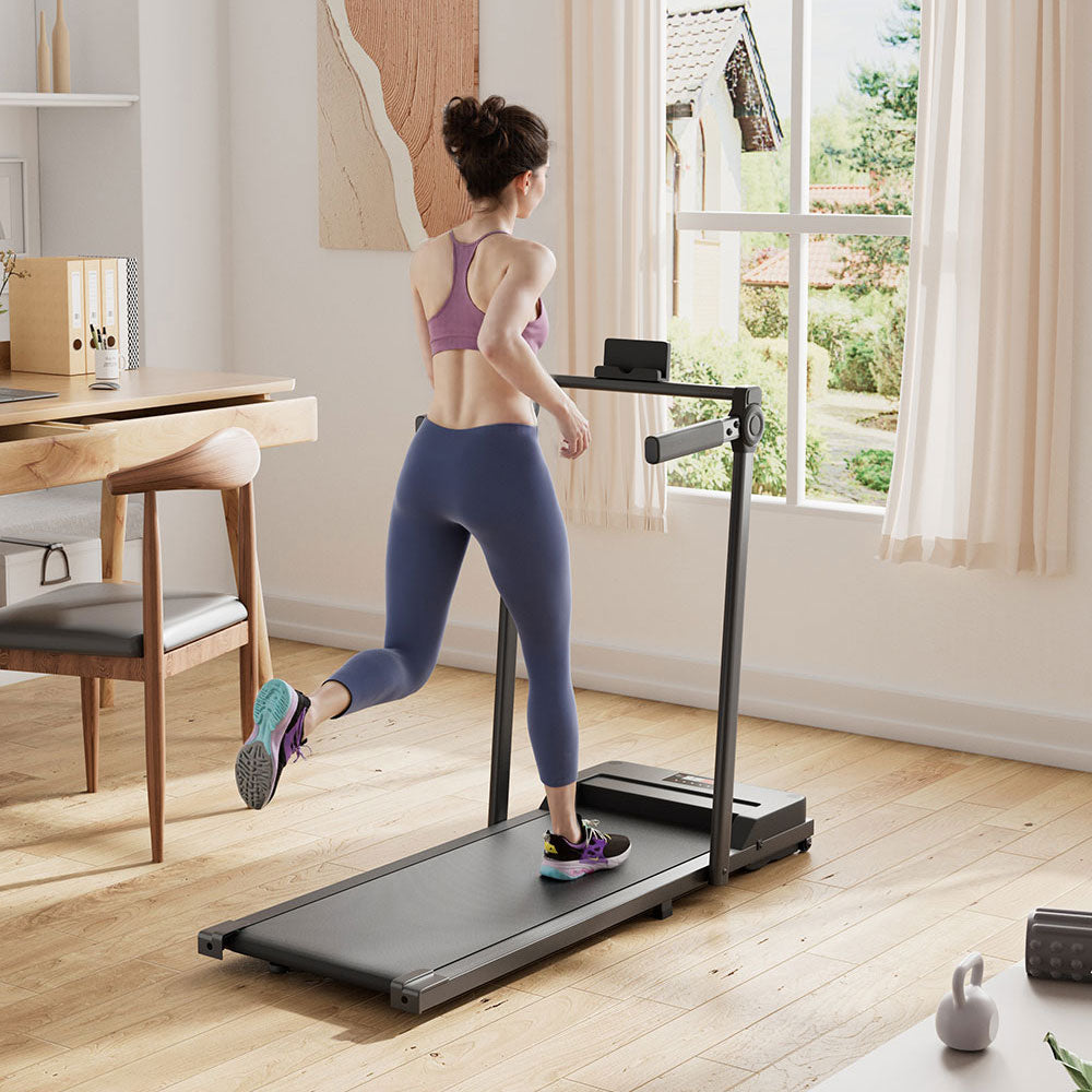 Treadmill With Side Handrails And Remote