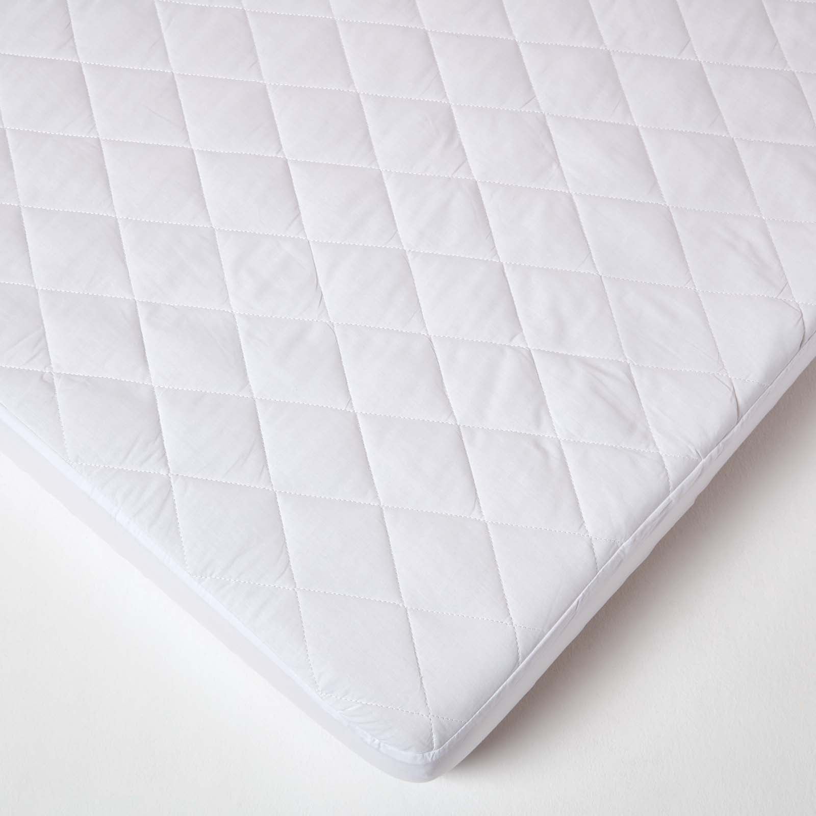Quilted Waterproof Mattress Protector | Small Double | White
