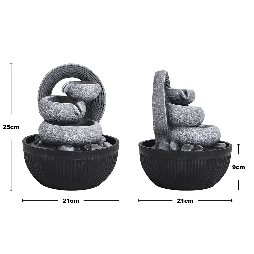Garden Fountain Resin Water Feature With Led Light