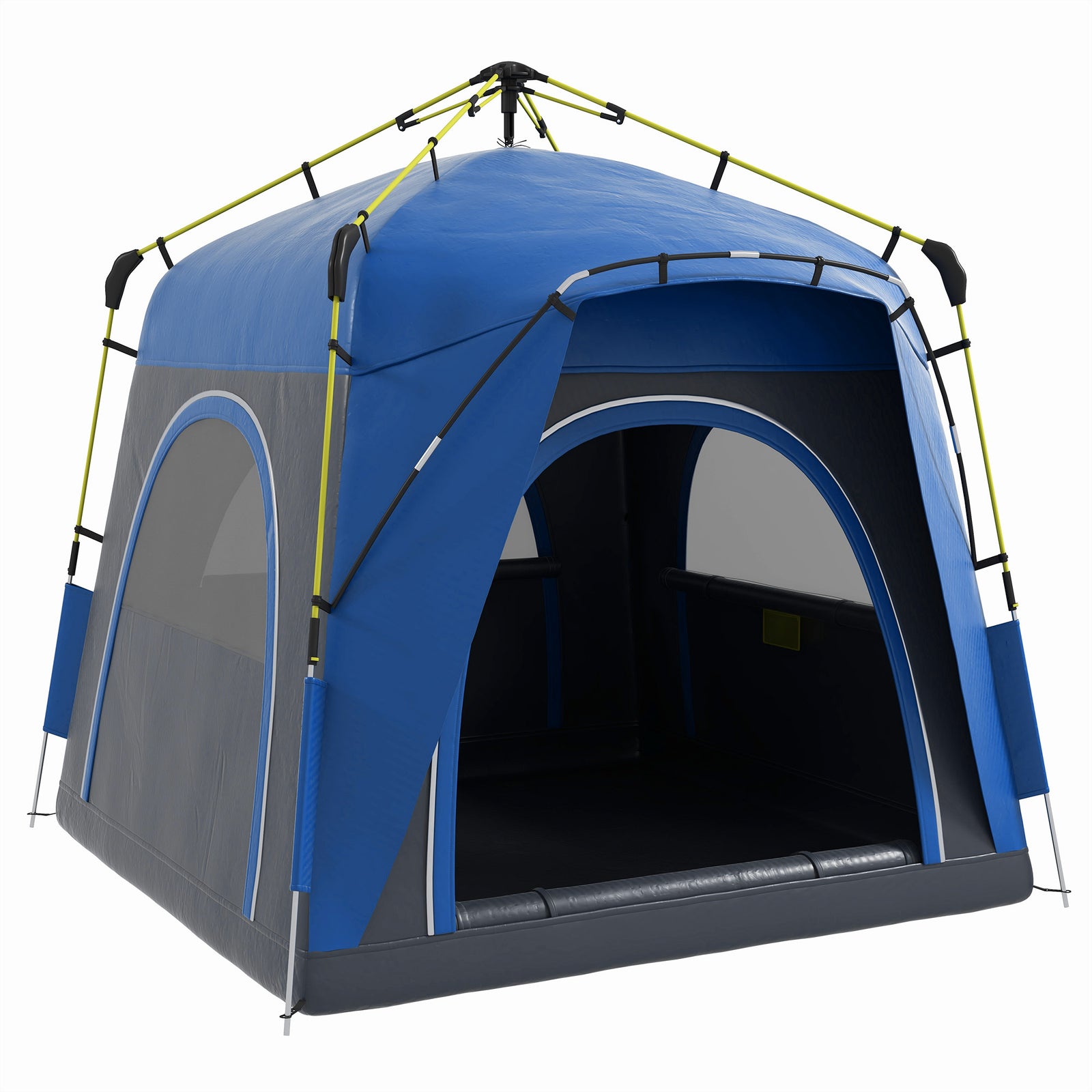 4 Man Pop Up Tent Automatic Camping Backpacking Dome Shelter | Gray