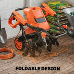 Outsunny 1500w Electric Tiller With 40cm Working Width, 20cm Tilling Depth