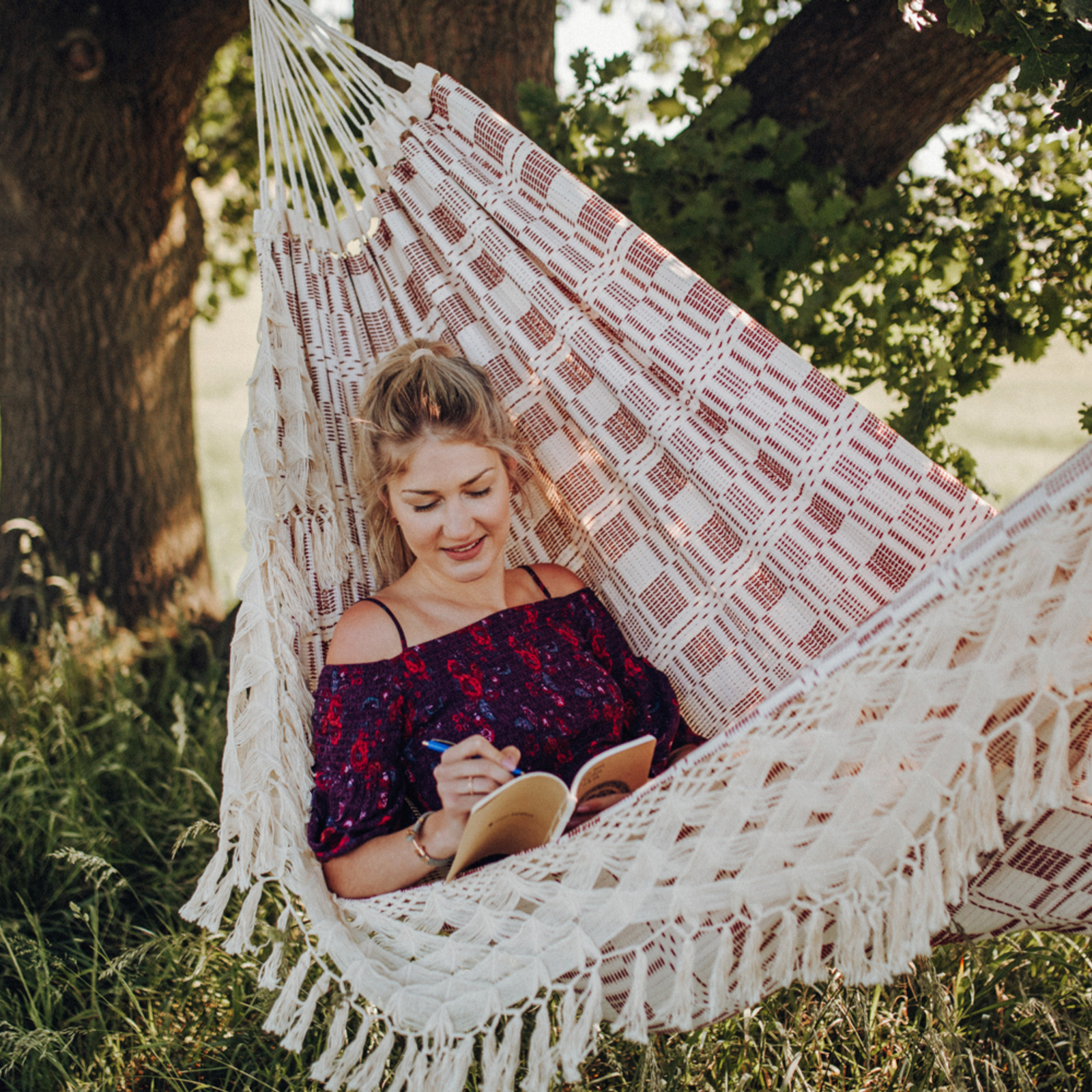 Rio Bordeaux Family Garden Hammock