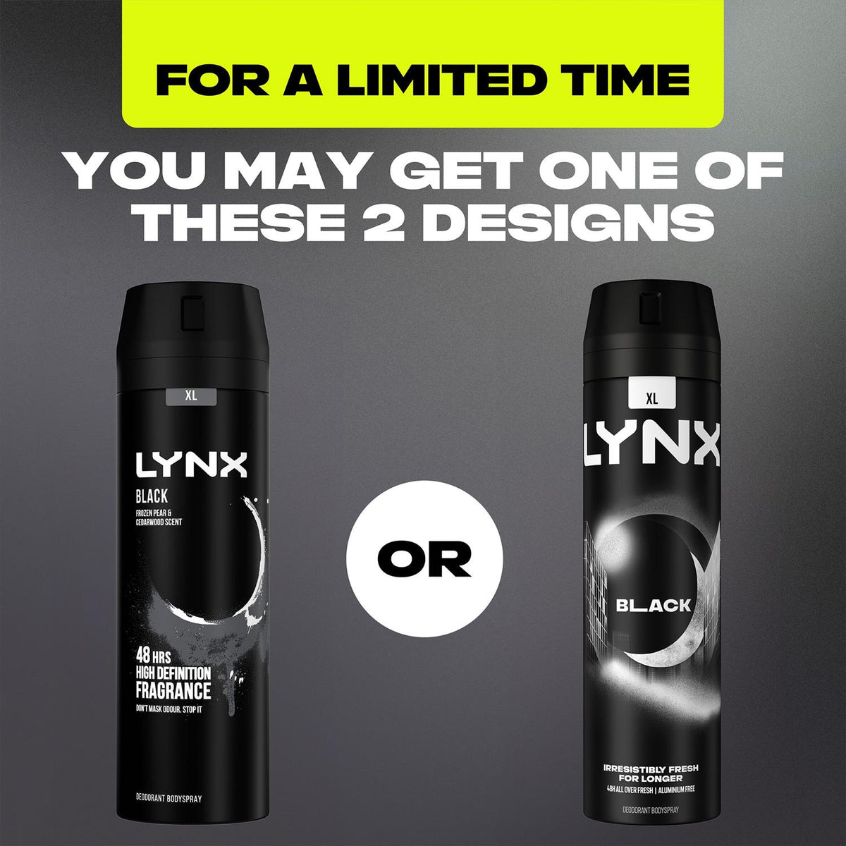 Xl Black Body Spray Deo 48h Fresh Frozen Pear & Cedarwood 200ml | Set of 12