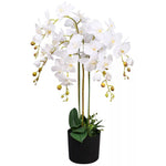 Artificial 85cm Deluxe Bush Orchid White