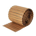 Pre Rusted Corrugated Metal Lawn Edging Garden Border Roll | 12m | Rust