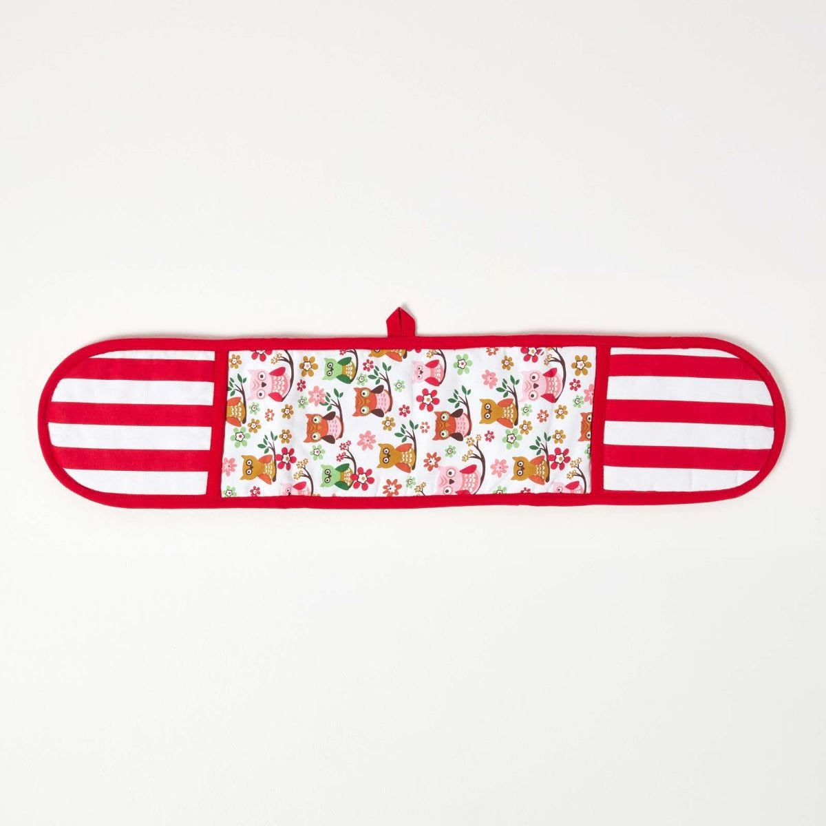 Red Owls Cotton Double Oven Glove