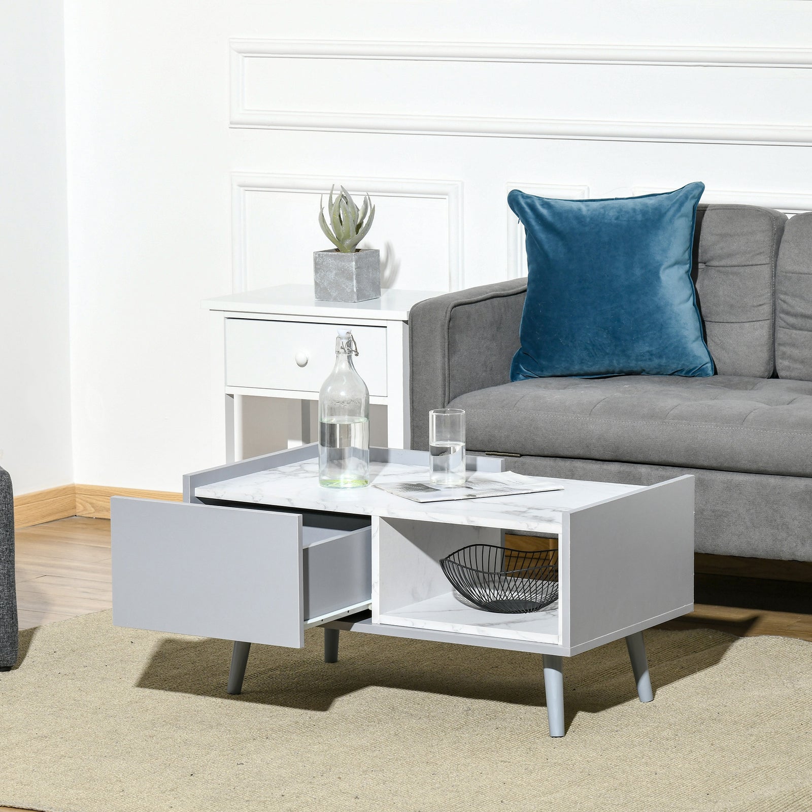 Two-tone Coffee Table With Storage