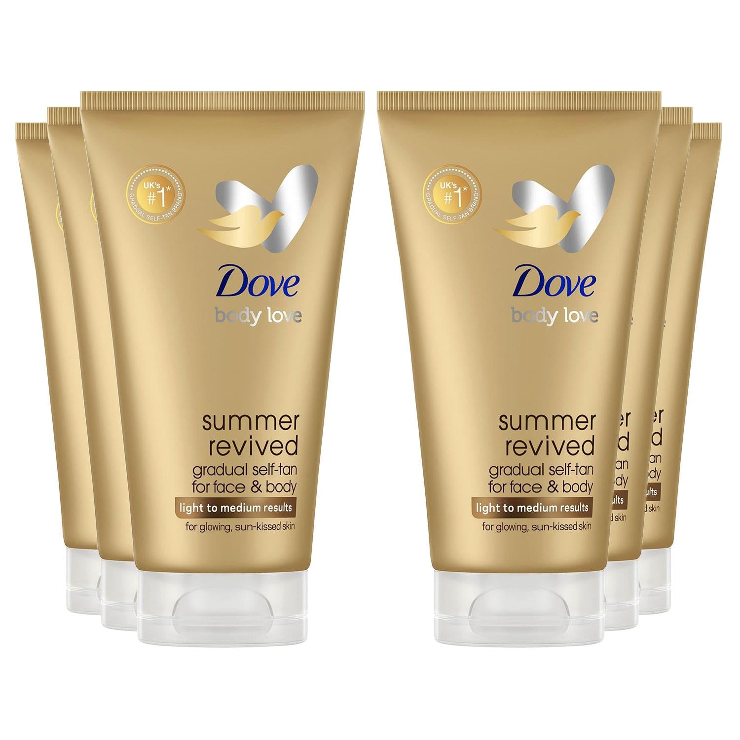 Derma Spa Face Cream Summer Revived Self Tan For Fair To Medium Skin 6x75ml