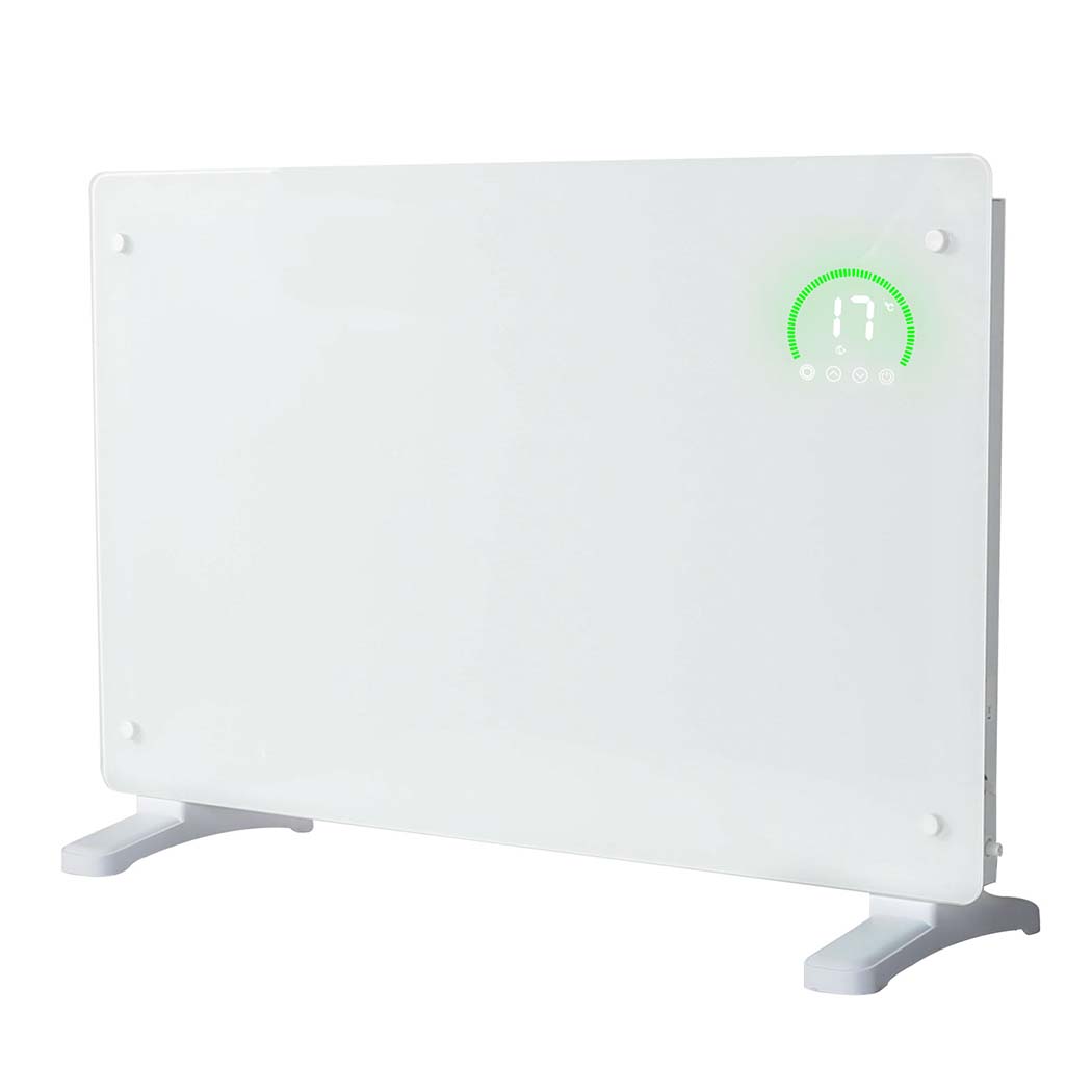 Electric Radiator 2000w Panel Heater Wall Mounted Freestanding | White