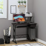 Executive Wooden Desk, Tray Table, Workstation | Brown