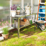 2 Tier Potting Bench Table, Galvanised Work Bench