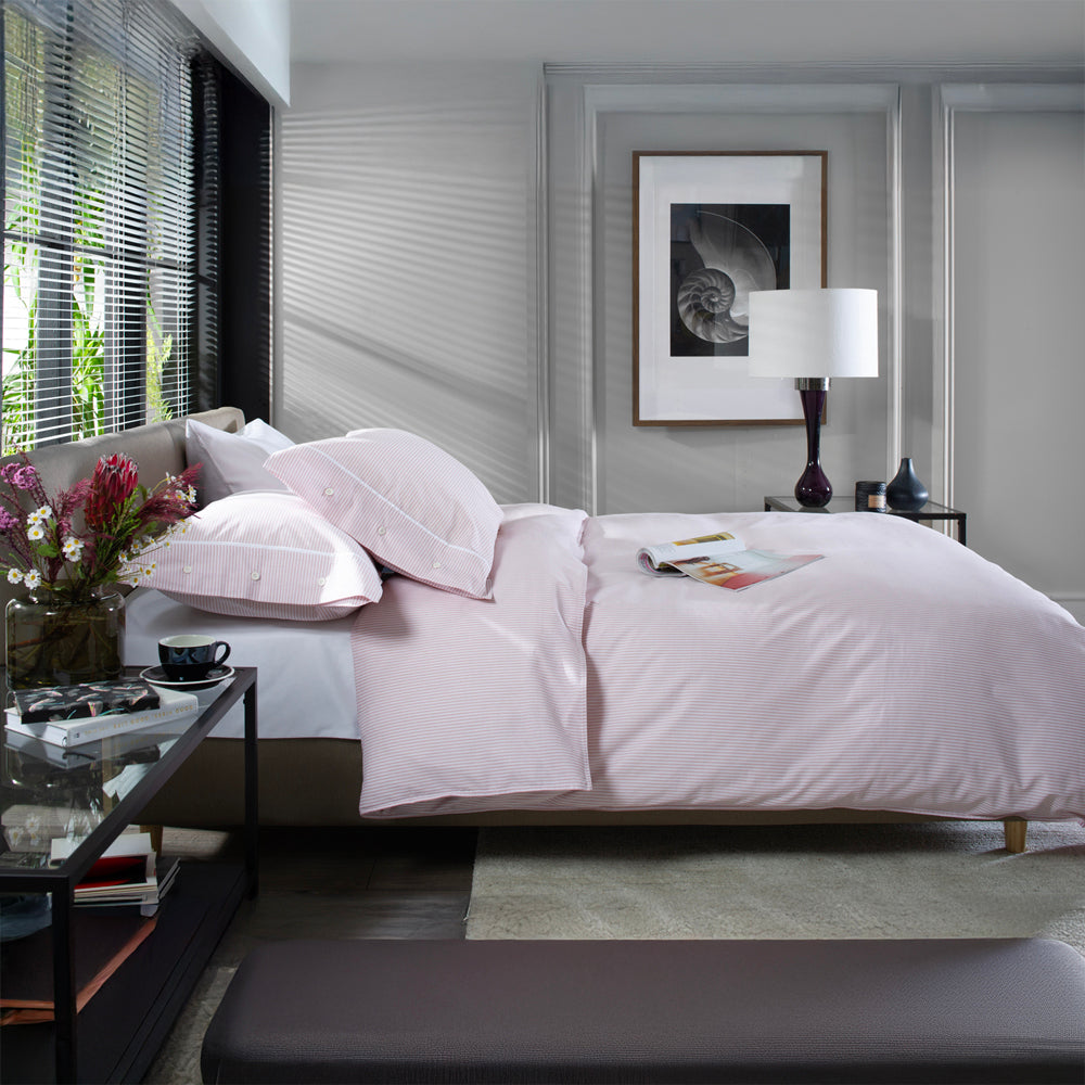 Southport Rose 100% Cotton Cuffed Finish Duvet Cover Set | Double | Rose
