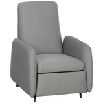 Push Back Recliner Chair Fabric Reclining Armchair Bedroom
