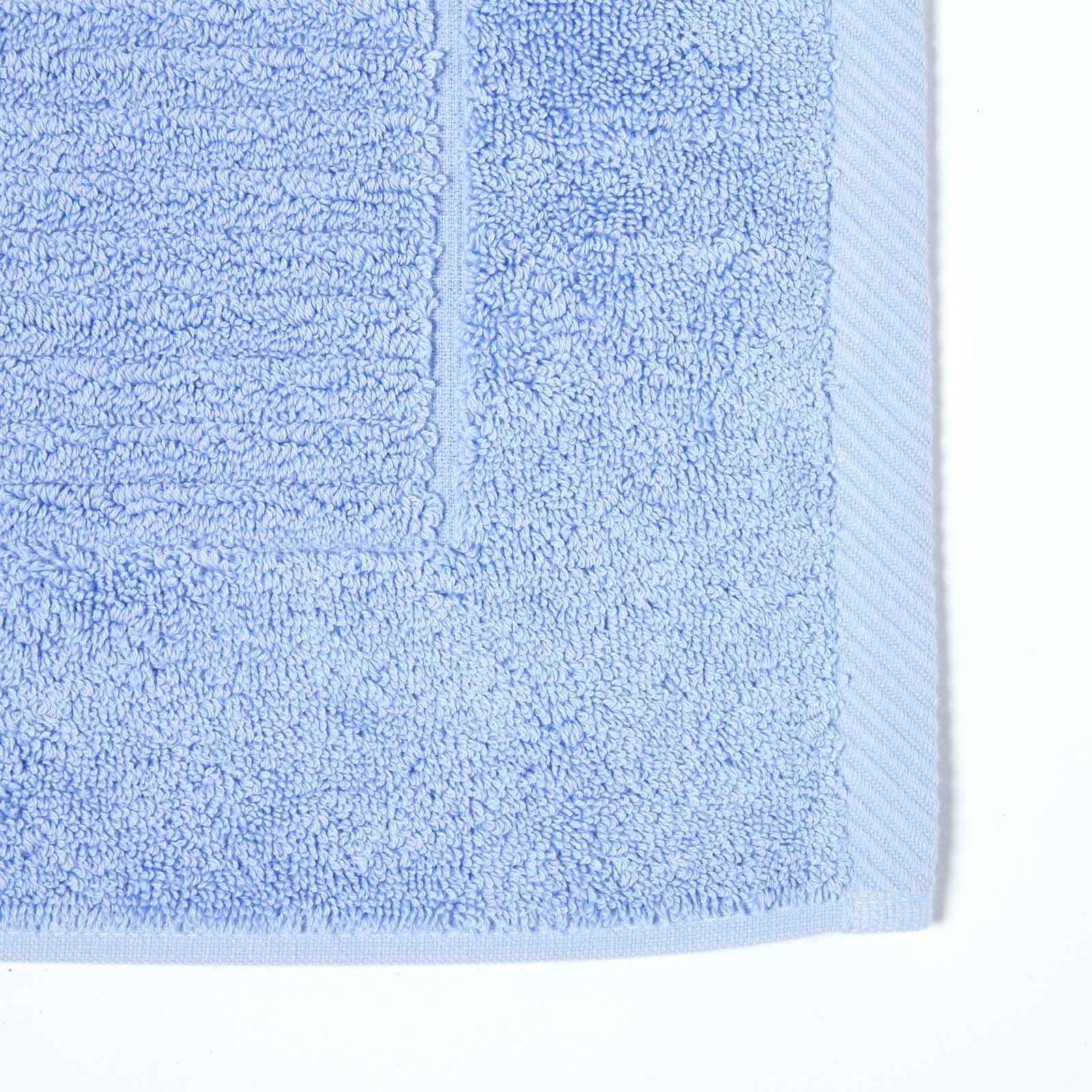 Imperial Plain Turkish Cotton Bath Mat | 50 x 80cm | Light Blue