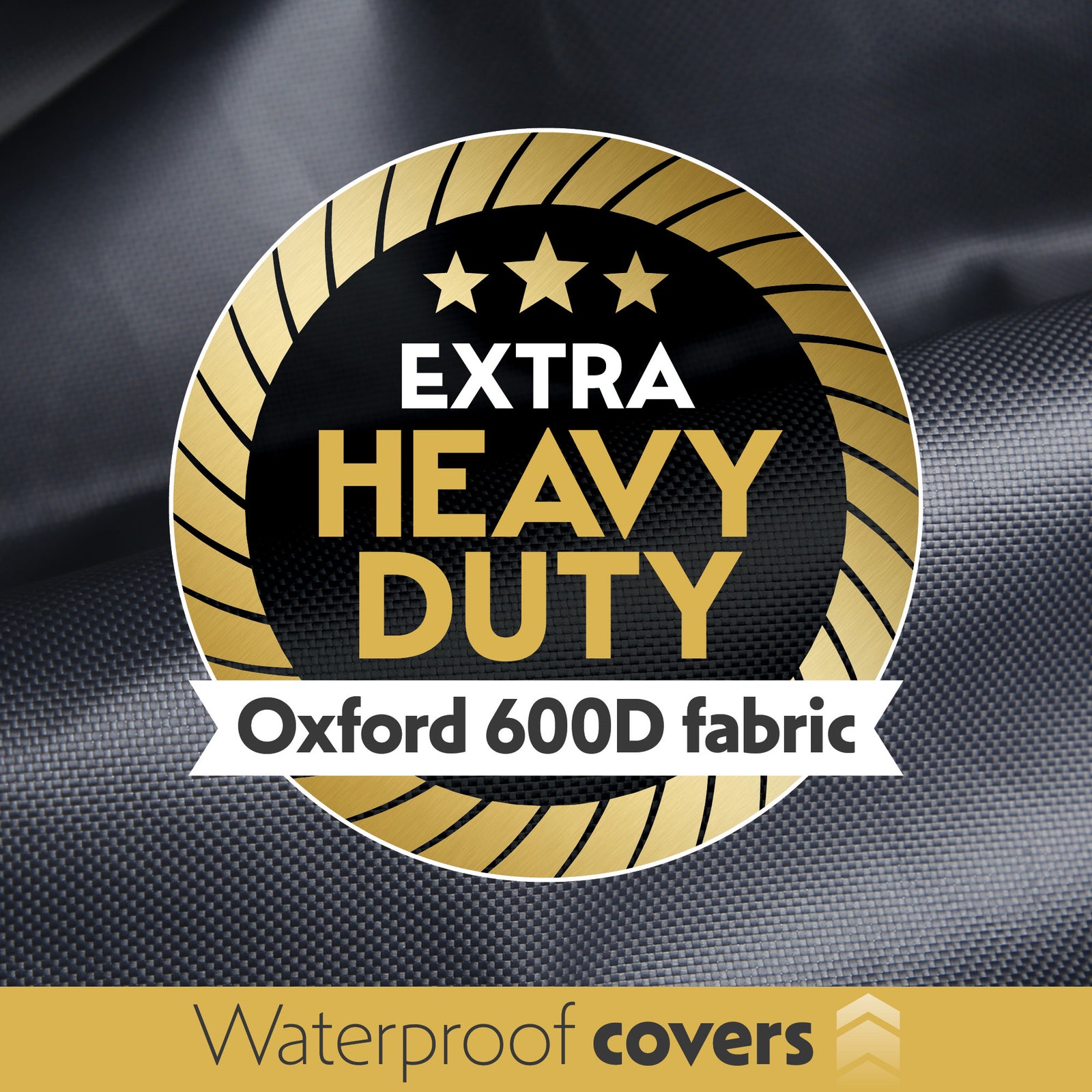 Premium Waterproof Bbq Cover Large Outdoor Barbecue Grills Cover 600d Oxford Fabric Uv Protection, Pvc Lining | 147cm | Black