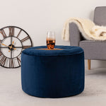 Milano Velvet Bean Bag Pouffe | Navy Blue