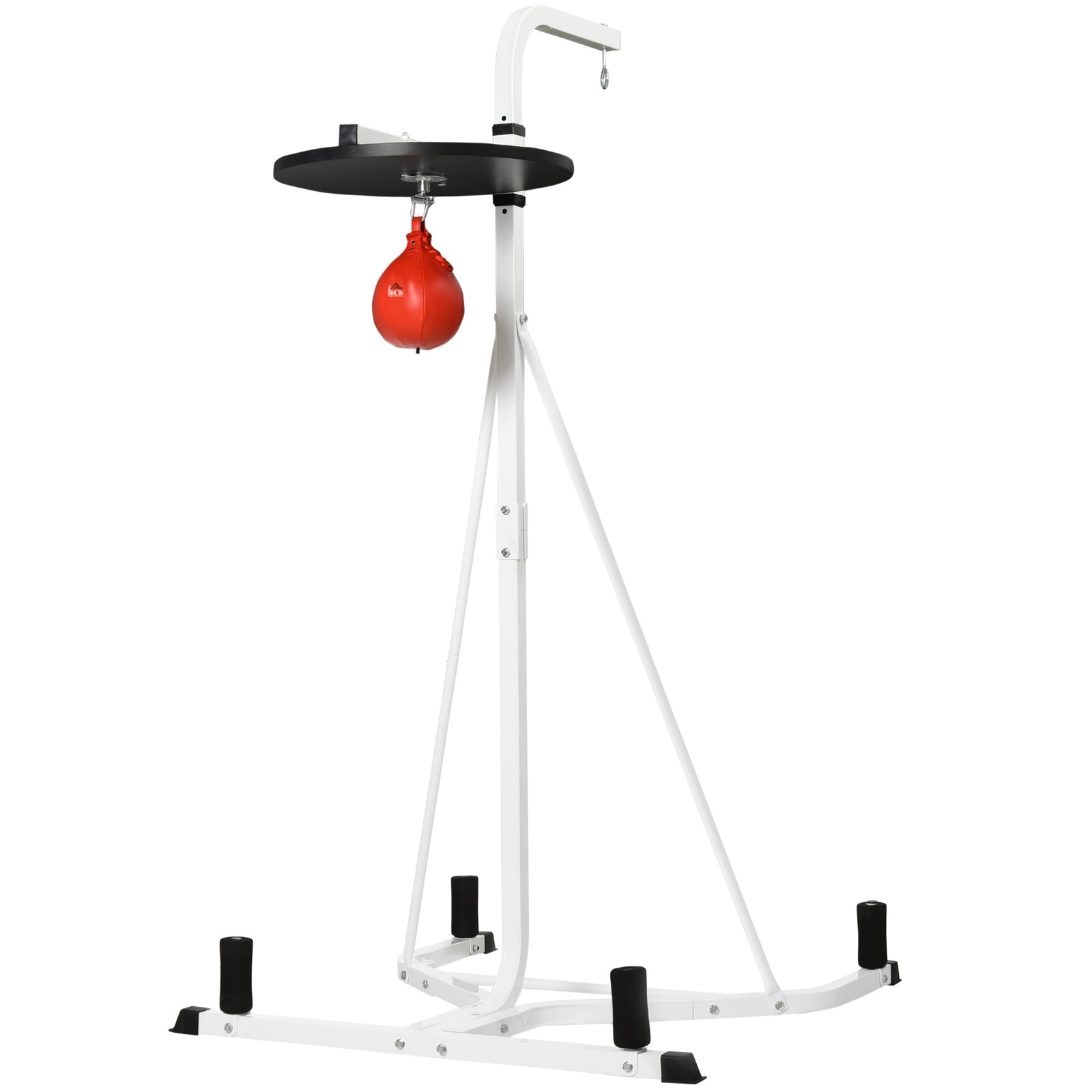 Free-standing Adjustable Speed Bag Platform | White