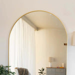 Akiko - Gold Metal Arched Mirror | 180cm x 90cm