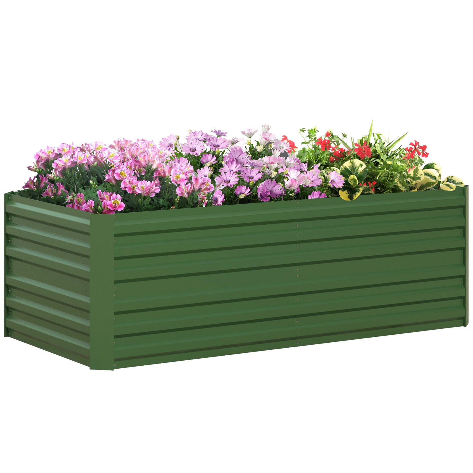 Steel Raised Bed Planter Rods 180 X 90 X 59 Cm | Green