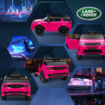 Land Rover Licensed Kids Electric Car W/ Remote Music | Pink