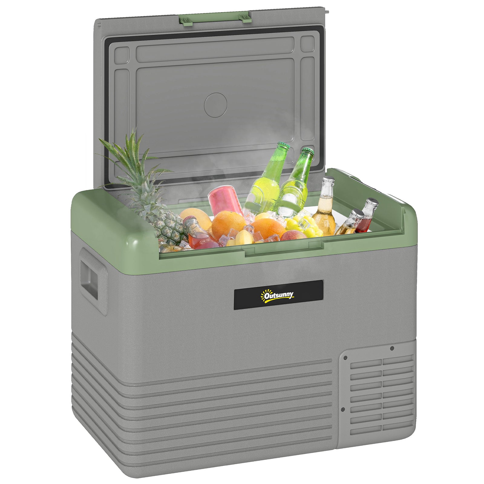 Car Refrigerator, Portable Compressor Car Fridge Freezer | Medium | Light Green