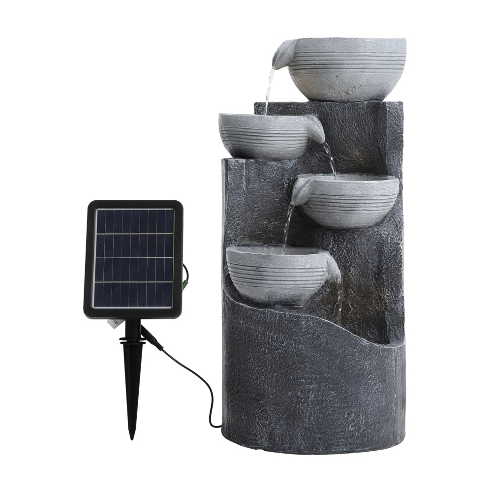 Garden Outdoor Solar-powered Water Fountain Rockery Decor