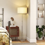 Modern Dimmable Standing Lamp With Adjustable Colour Temperatures | Silver