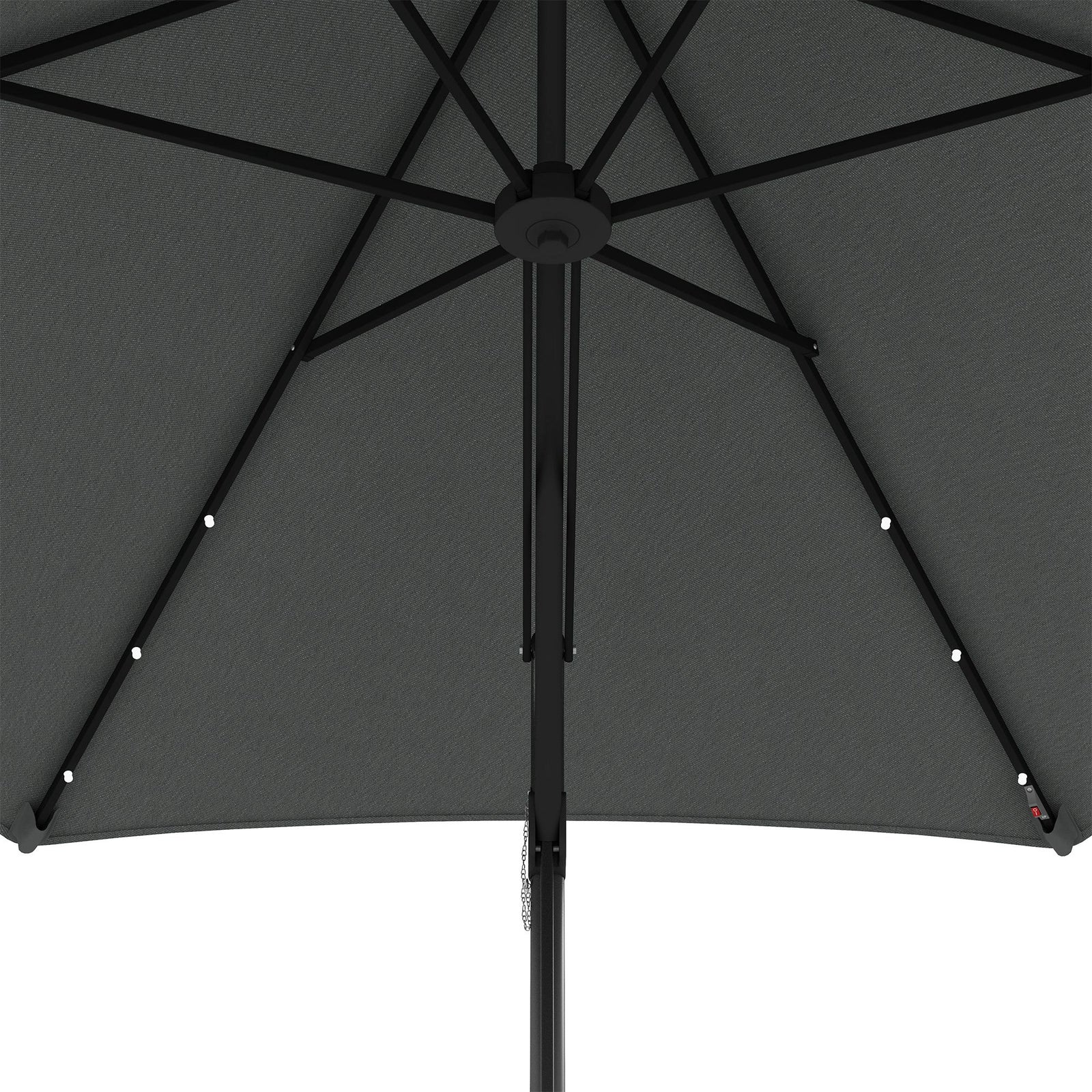 3m Cantilever Parasol W/ Waterproof Cover | Dark Grey