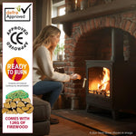Steel Eco Multifuel Stove + Firewood Starter Kit | 8.5kw | Steel