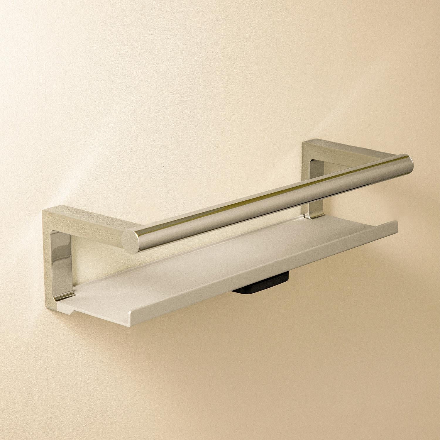 Bathroom Shelf, Organizer, Glass Wiper, Chrome , Architect S+ Collection