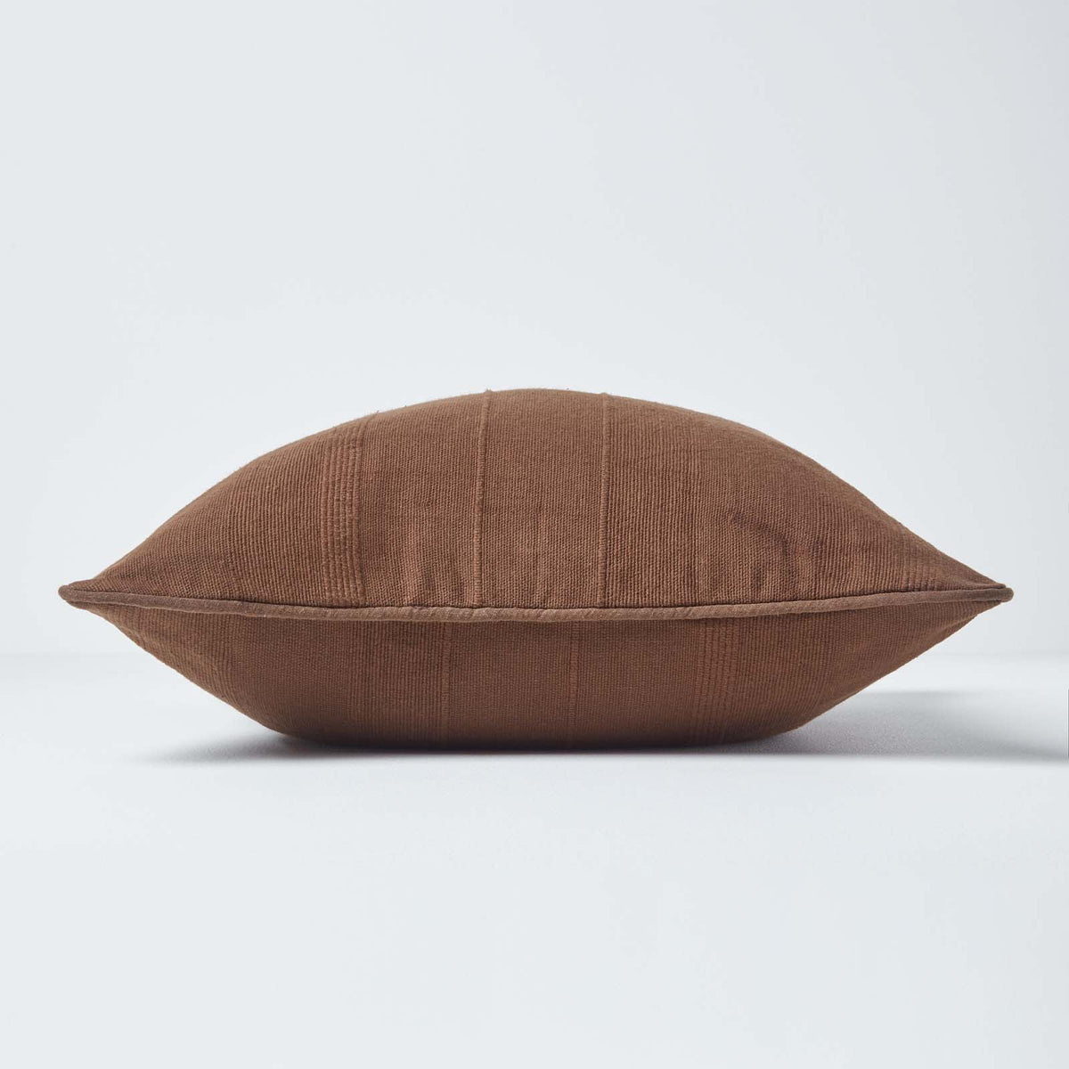 Cotton Rajput Ribbed Cushion Cover | 45cm x 45cm | Chocolate