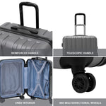 Large 30" Hard Shell Check In Suitcase 8 Spinner Wheels Hold Luggage | Large | Anthracite