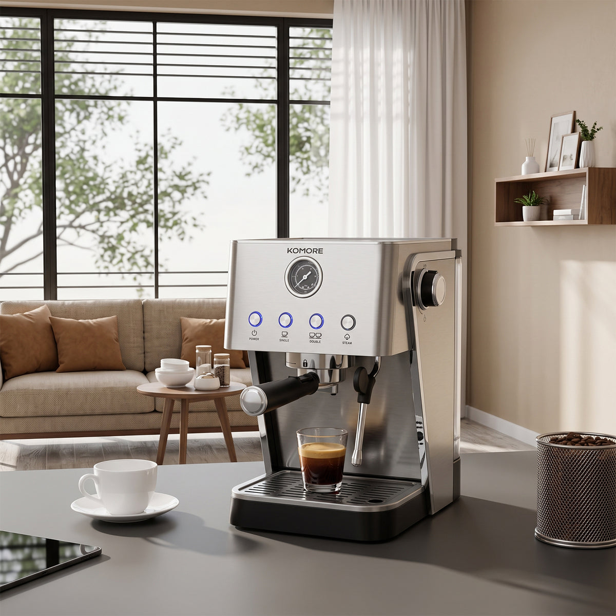 20 Bar Coffee Espresso Machine With Milk Frother