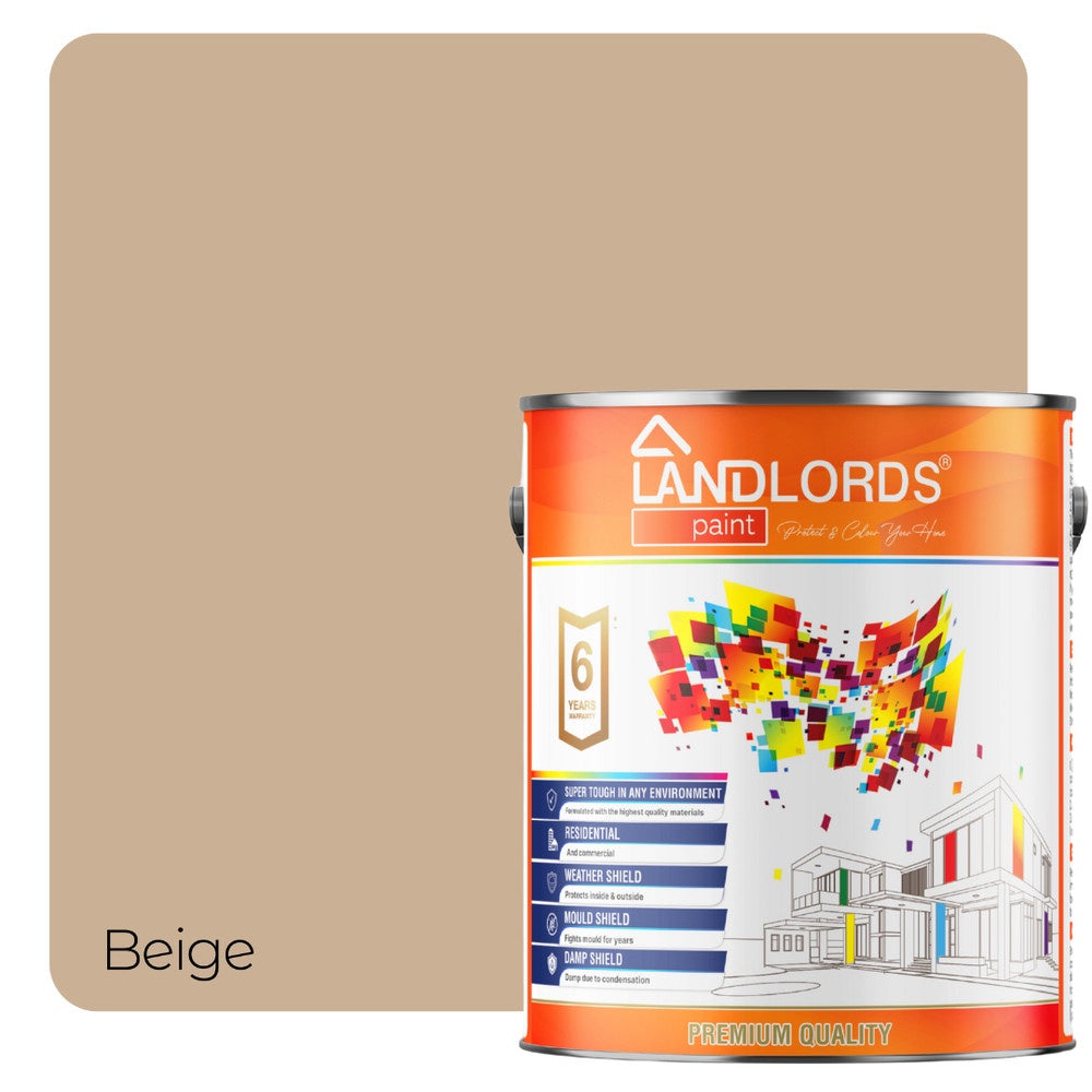 Anti-damp Paint - Damp Proof Protection For Interior Walls & Ceilings | 5l | Beige
