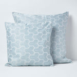 Geometric Jacquard Cushion Cover | 45cm x 45cm | Blue