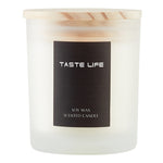 Handmade Soy Wax Scented Candle In Frosted Glass Jar