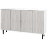 Sideboard Storage Cabinet For Living Room Adjustable Shelves | One Size | White