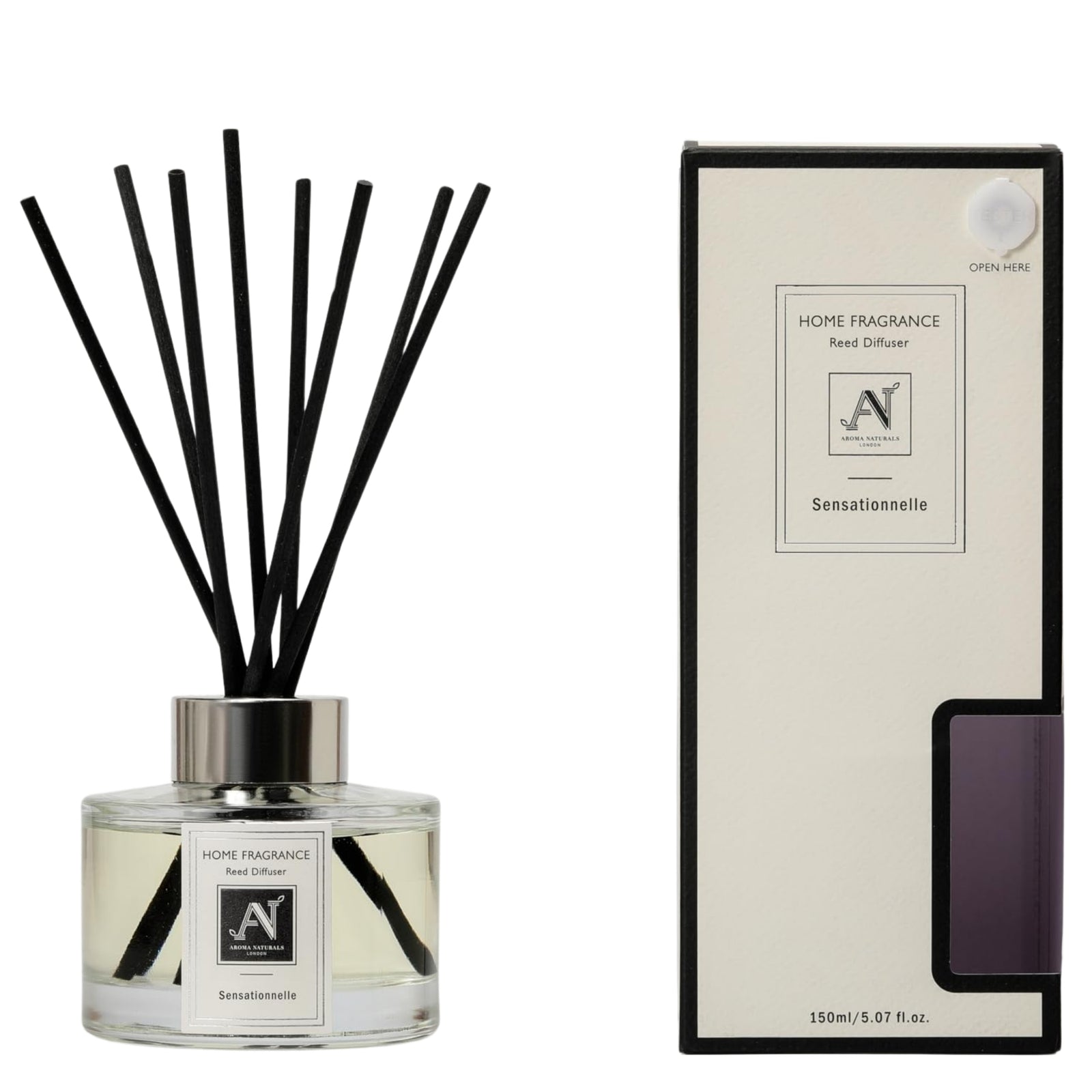 Minimalist Luxe 150ml Reed Diffuser With Metal Collar Sensationnelle Scent