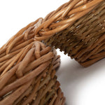 Wicker Unpeeled Willow Round Tray | Set-of-3 | Brown