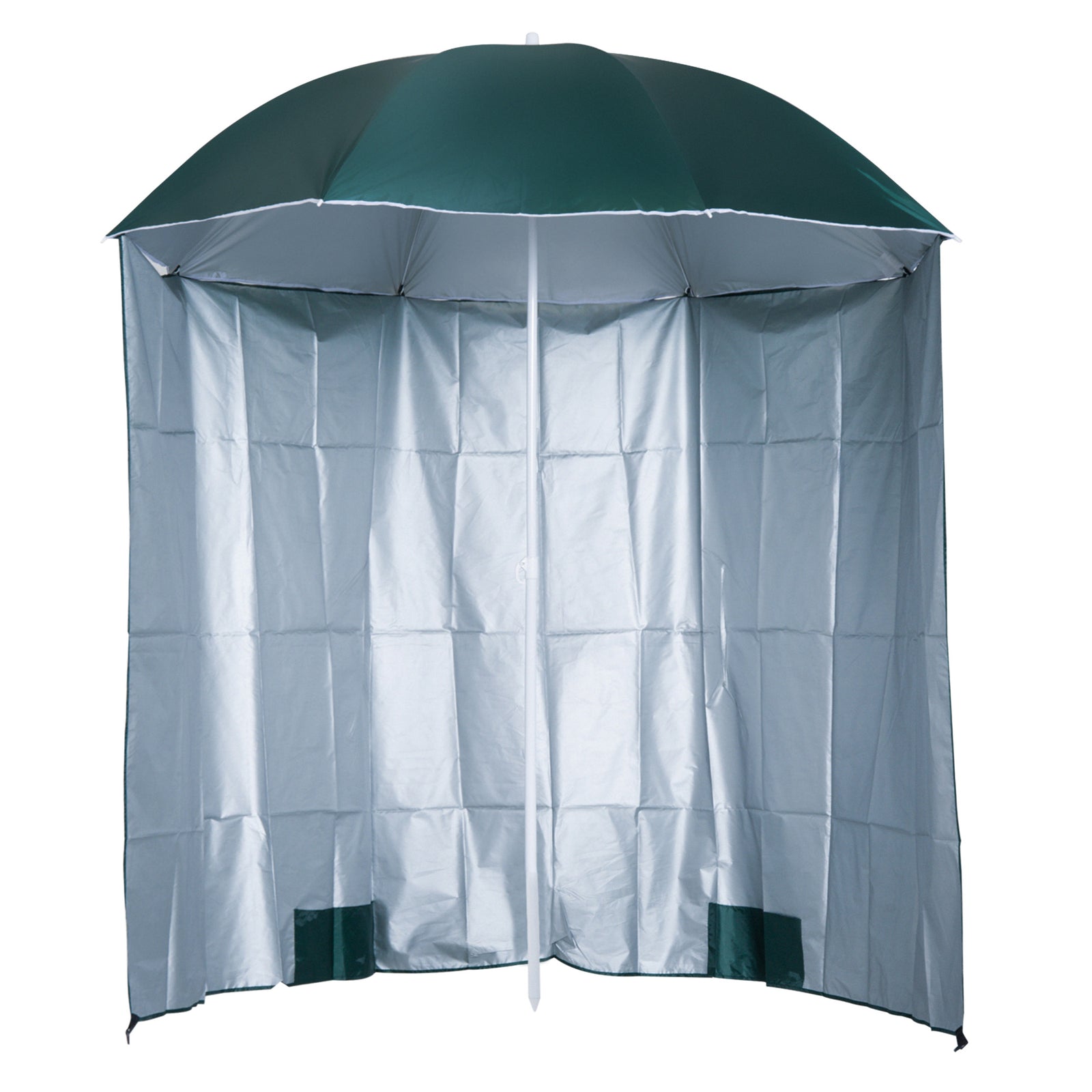 Fishing Umbrella With Side Canopy | Green