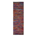 Handwoven Multi Coloured Recycled Chindi Folk Rug | 200cm | Multi Colour