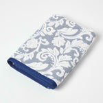 Damask 100% Turkish Cotton 600 Gsm Towels | Bath Towel | Navy Blue
