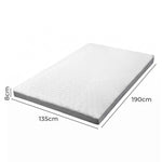 Lavio Mattress Topper Memory Foam Dual Layer Hotel Quality Bed Protector