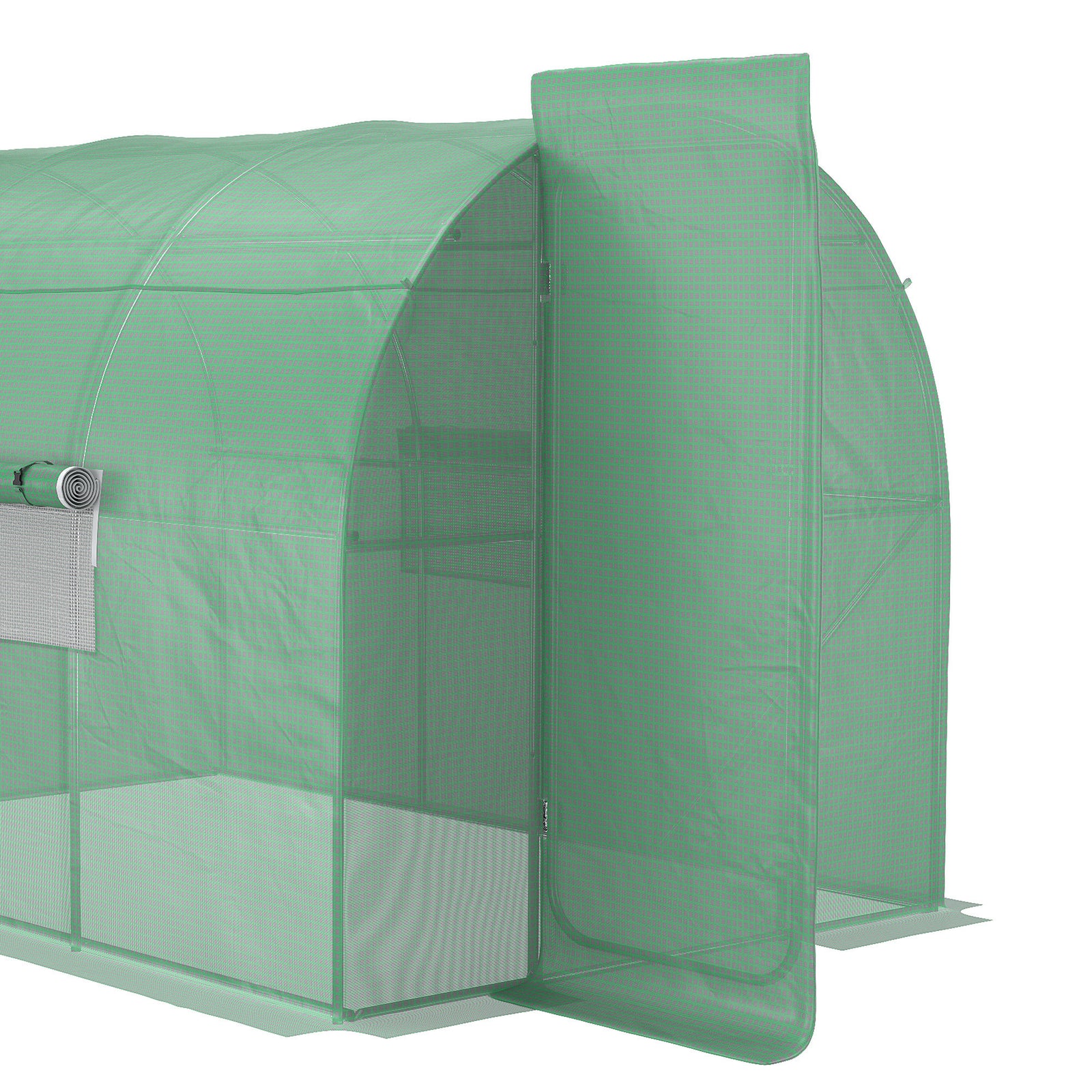Reinforced Polytunnel Greenhouse 3x2m