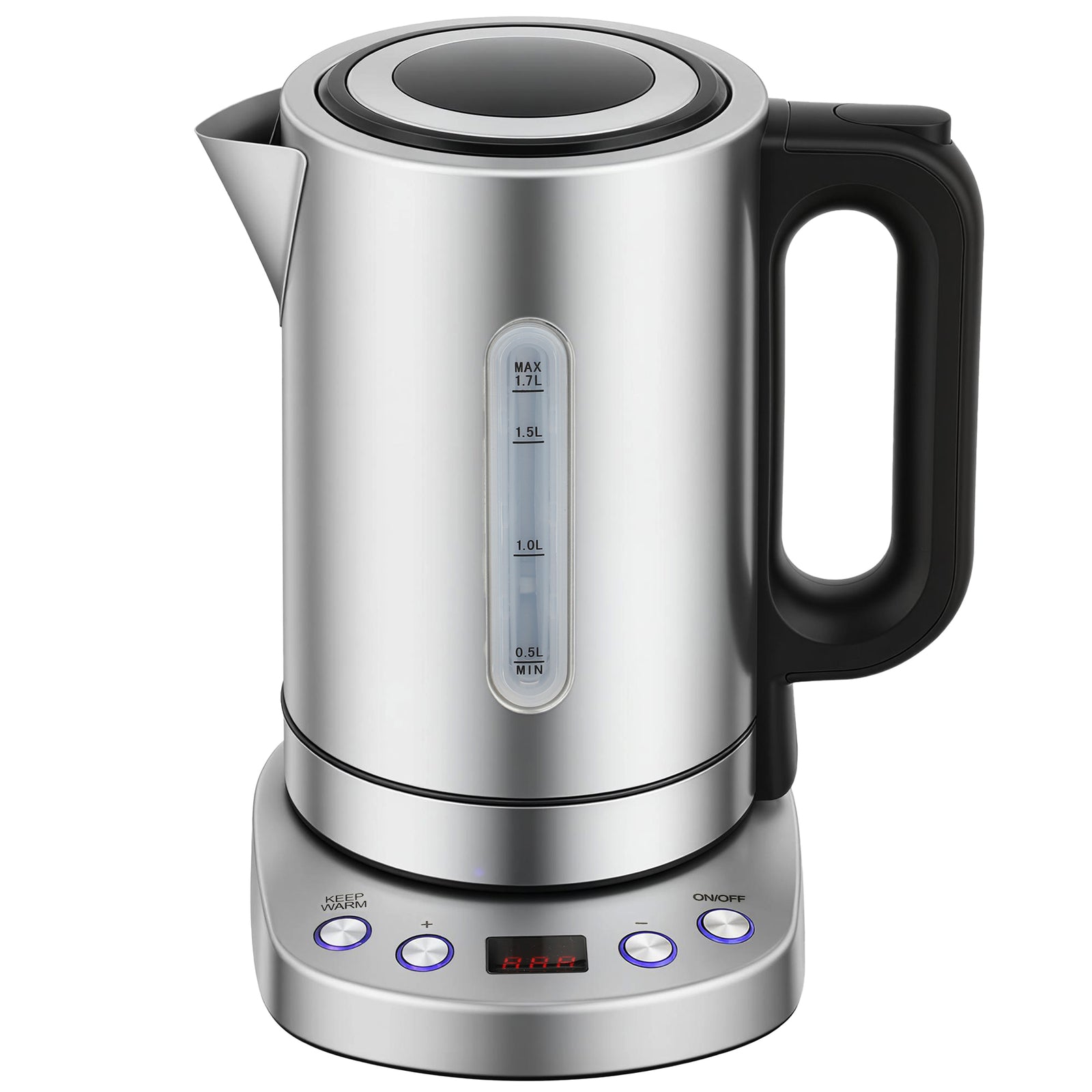 Electric Kettle, 1.7l Fast Boil, 3kw Water Kettle With Strix Thermost | Silver