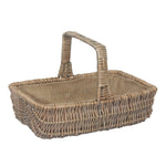 Wicker Rectangular Garden Trugs | Set-of-3 | Brown
