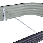 160/240/320cm W X 80cm D X 42cm H Galvanised Raised Beds For Garden, Metal Elevated Planter Box With Safety Edging, Easy Diy For Growing Flowers, | Large | Anthracite