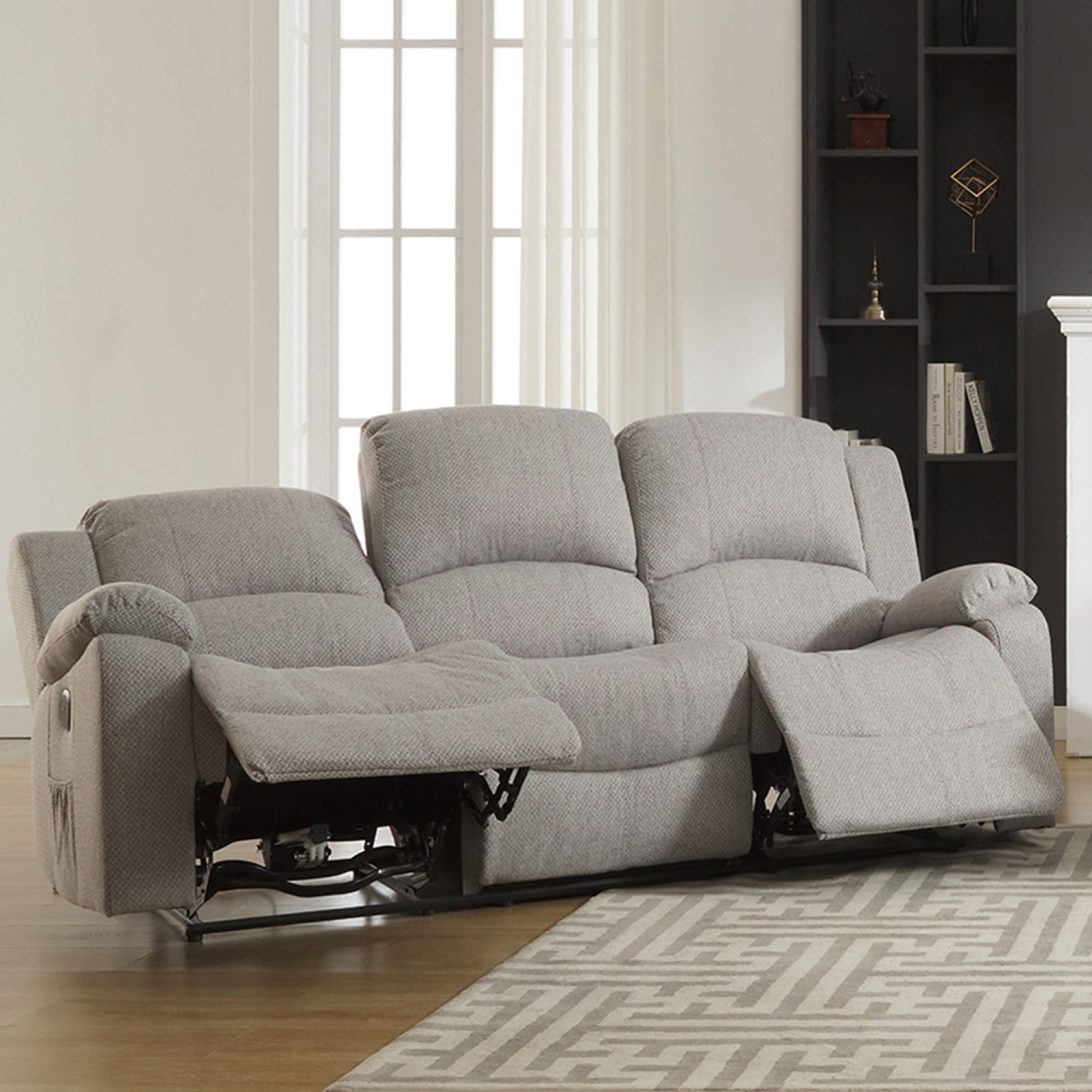 Marldon 3 Seat Electric Reclining Sofa | 3 | Light Beige