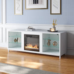 18-inch Electric Fireplace With Freestanding Tv Stand Entertainment Center